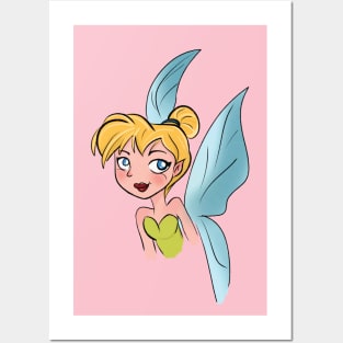 Tinker bell fanart Posters and Art